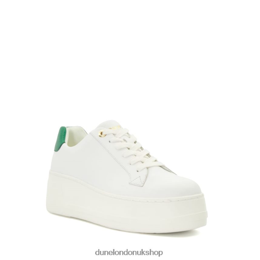 Lace-Up Flatform Trainers Women N4BBPB630 Dune London Episode Emerald - Click Image to Close