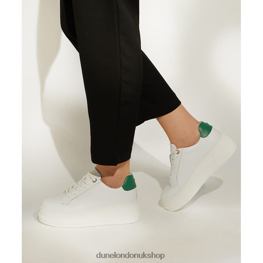 Lace-Up Flatform Trainers Women N4BBPB630 Dune London Episode Emerald