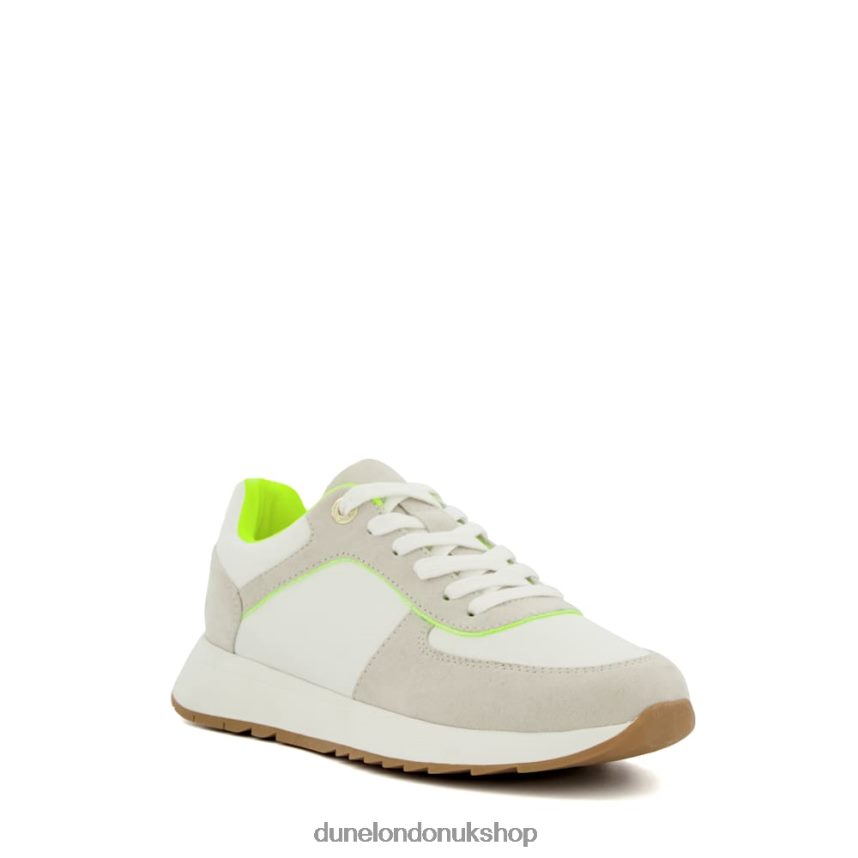 Lace-Up Runner Trainers Women N4BBPB72 Dune London Emelias Lime