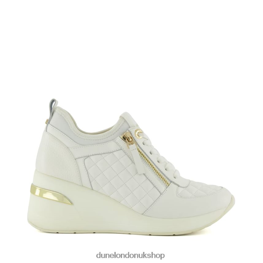 Lace-Up Wedge Trainers Women N4BBPB551 Dune London Eilins White