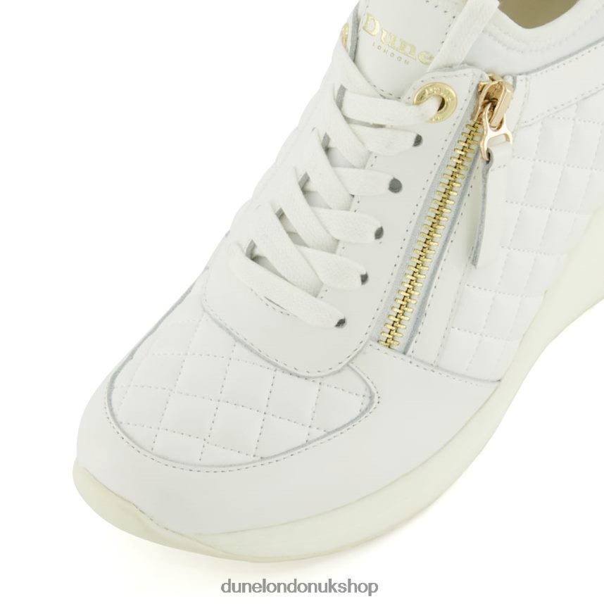 Lace-Up Wedge Trainers Women N4BBPB551 Dune London Eilins White