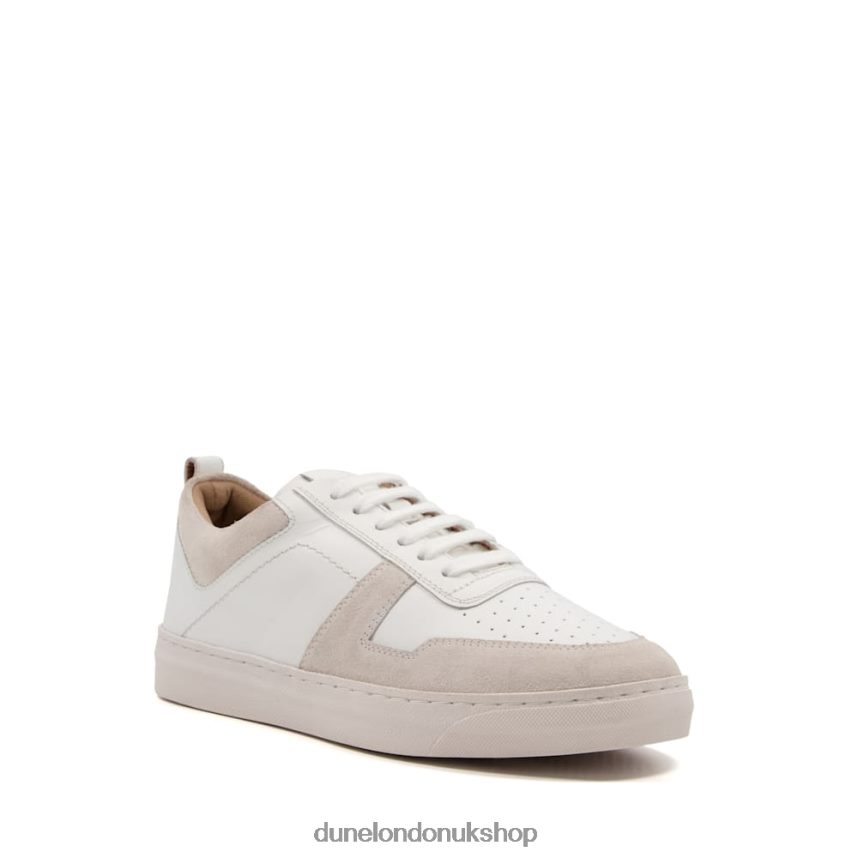 Nubuck Leather Trainers Women N4BBPB655 Dune London Espen White