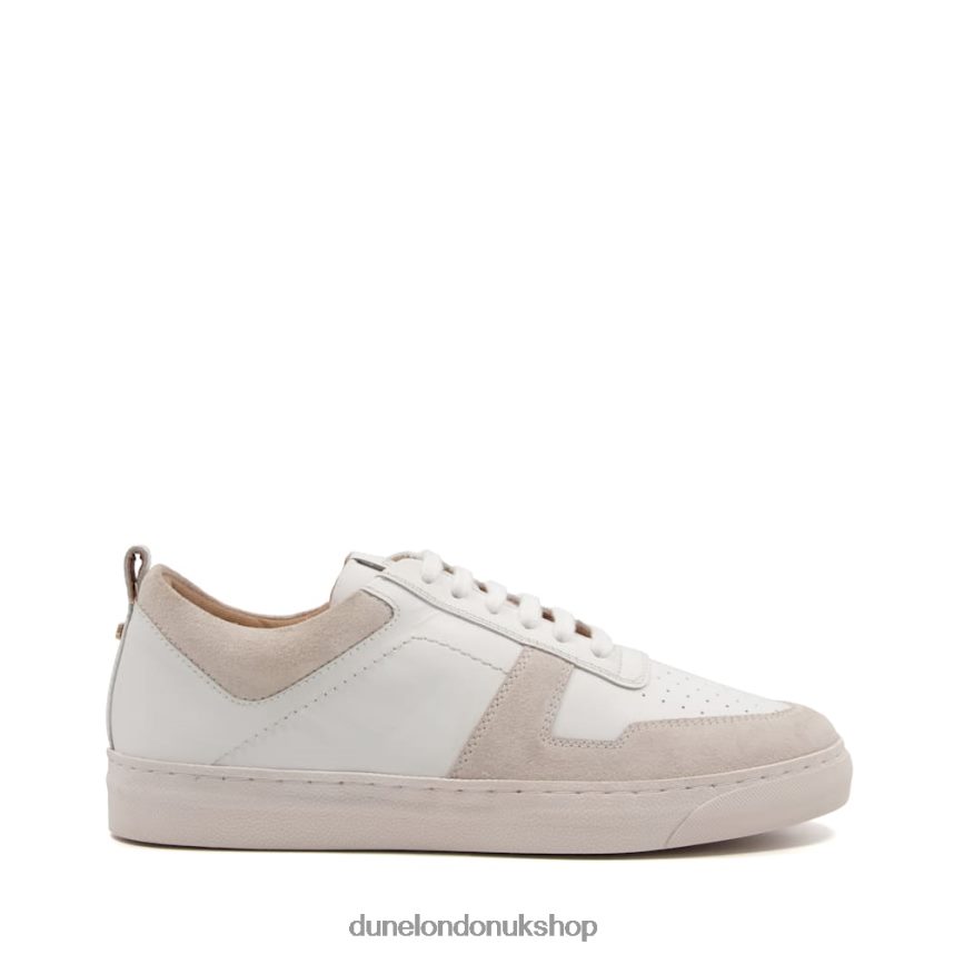 Nubuck Leather Trainers Women N4BBPB655 Dune London Espen White