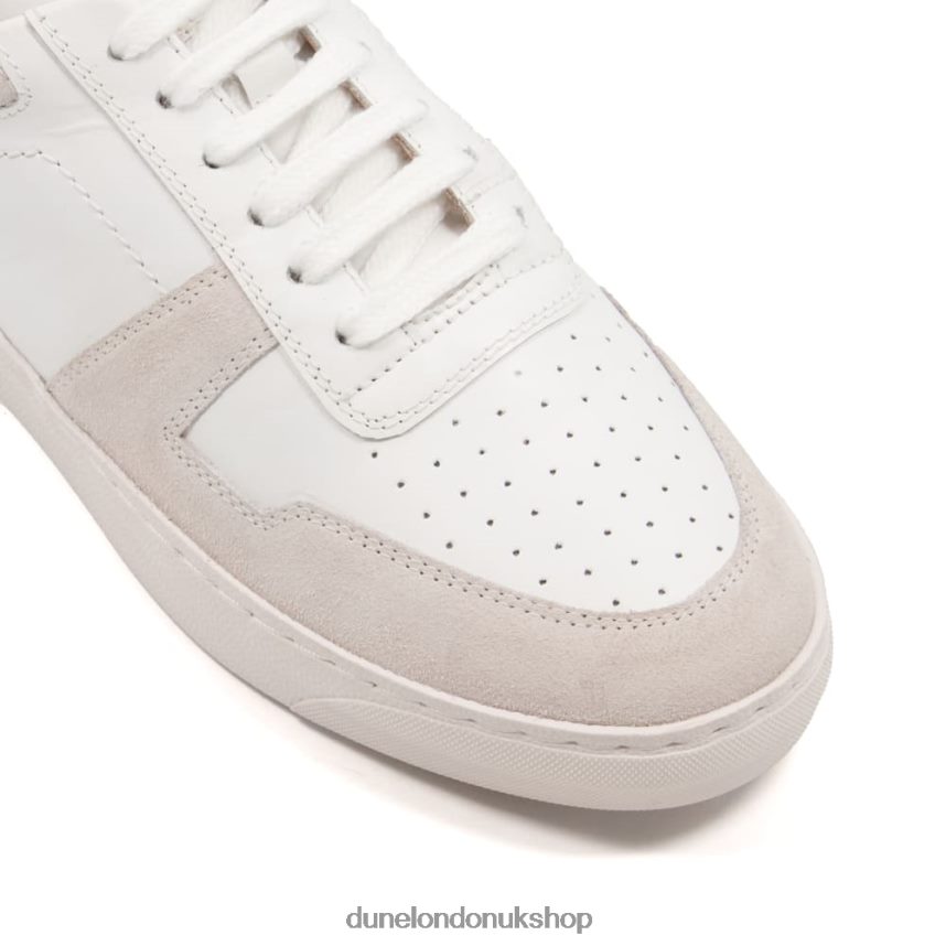 Nubuck Leather Trainers Women N4BBPB655 Dune London Espen White