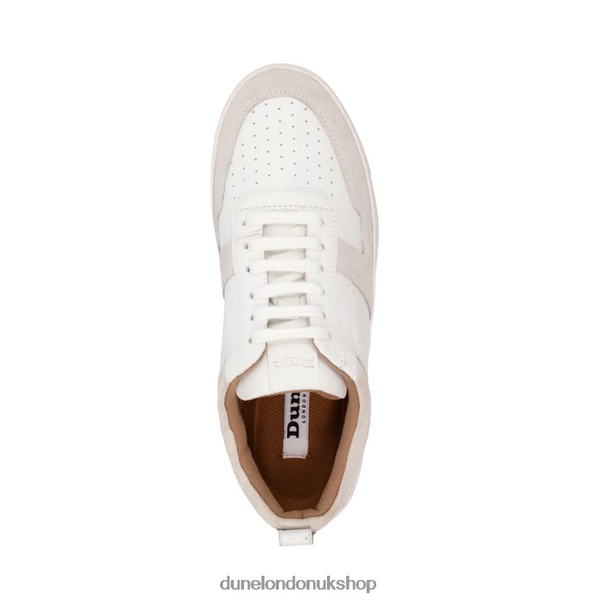 Nubuck Leather Trainers Women N4BBPB655 Dune London Espen White