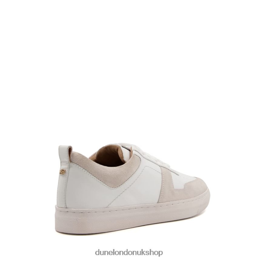 Nubuck Leather Trainers Women N4BBPB655 Dune London Espen White