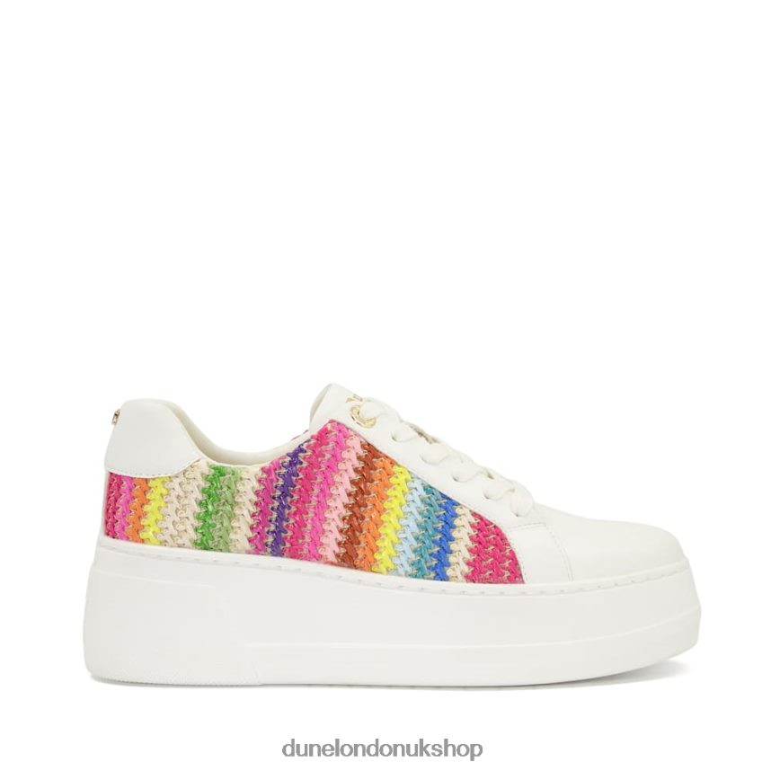 Side-Detail Lace-Up Flatform Trainers Women N4BBPB625 Dune London Episode Multi