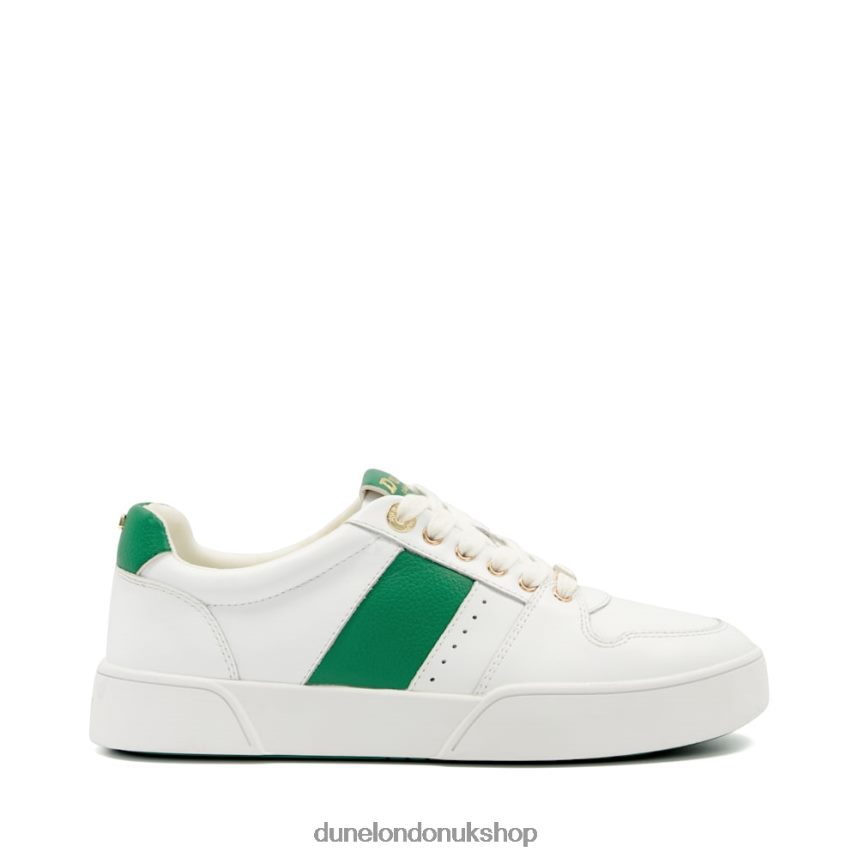 Side-Detail Lace-Up Trainers Women N4BBPB489 Dune London Elysium Green