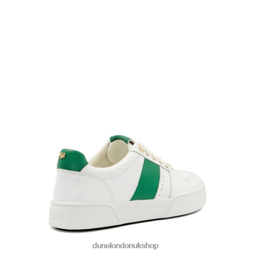 Side-Detail Lace-Up Trainers Women N4BBPB489 Dune London Elysium Green