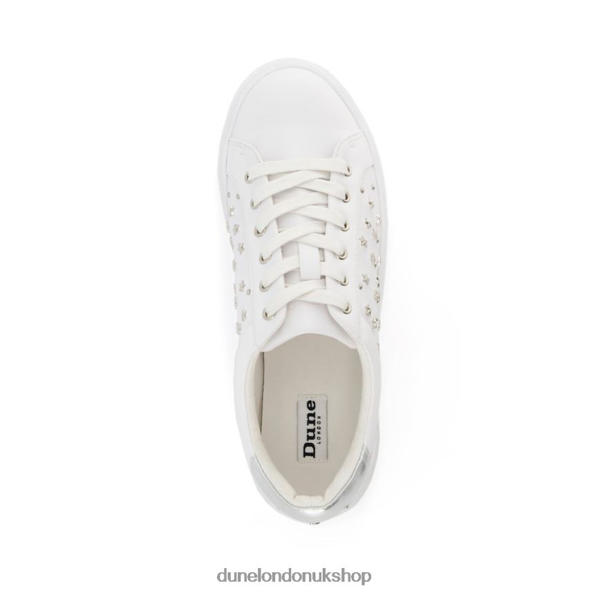 Star Embellished Trainers Women N4BBPB666 Dune London Express White