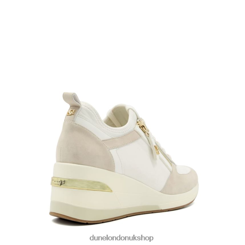 Wedge Lace-Up Trainers Women N4BBPB591 Dune London Eilin Cream